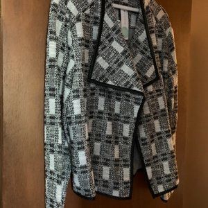 Calvin Klein Black/White Tweed Jacket/Blazer
